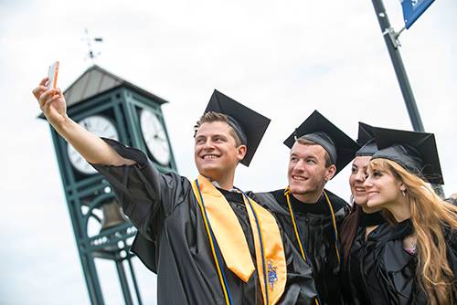 Graduates taking a picture