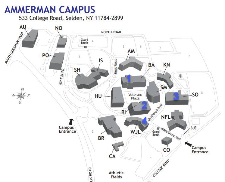 All-Gender Restroom Ammerman Campus Map