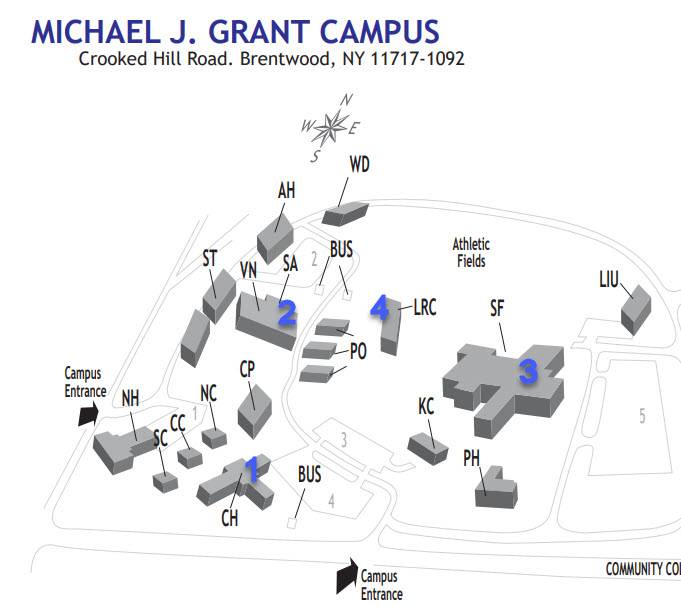 Grant Campus All-Gender Restroom Map