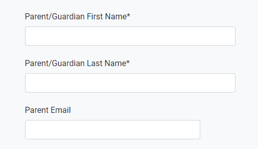 Beacon Website Account Creation - Input Guardian Info