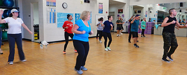 People doing Zumba