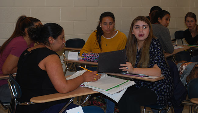 Group of students studying