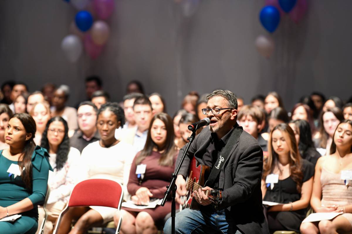 Prof. Rich at Graduation