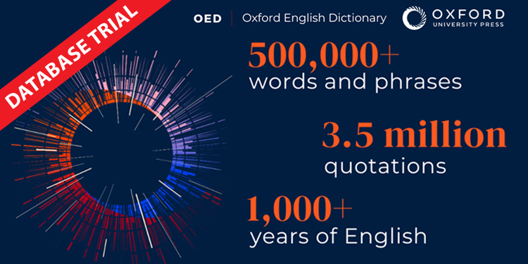 Trial to the Oxford English Dictionary   - link to the OED