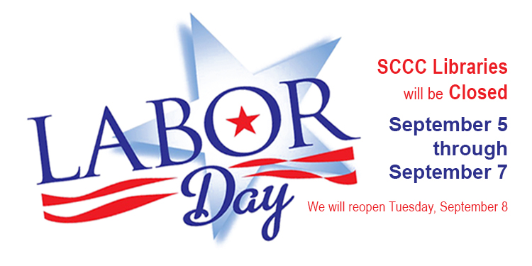 The campus libraries are closed on September 5th through September 7th for Labor Day.