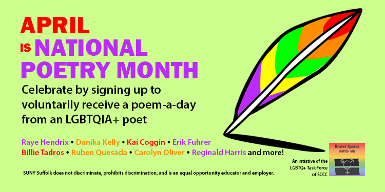 National Poetry readout flyer.