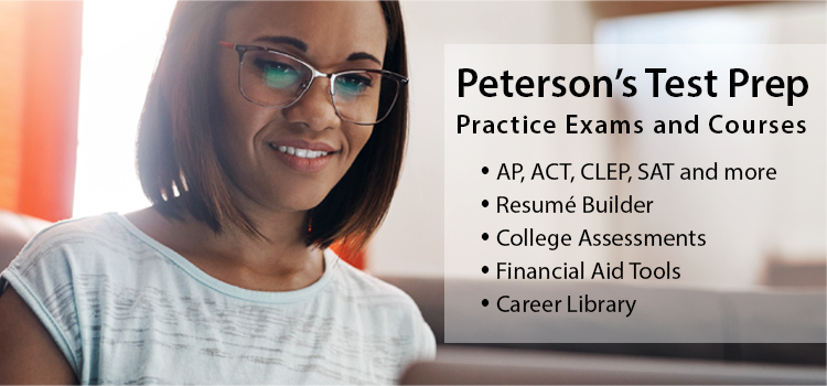 Check out Peterson's Test Prep database.  Test Prep helps users prepare for a variety of standardized exams, including college entry exams like the SAT and ACT, and vocational exams.