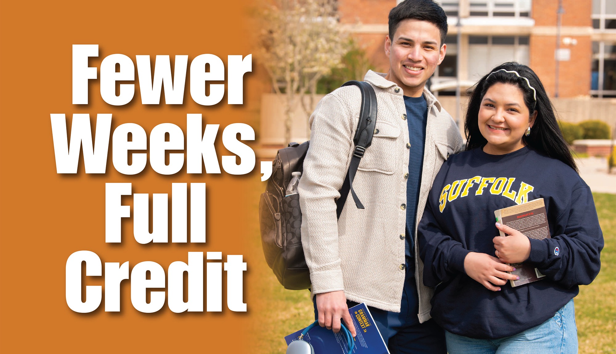 Fewer weeks. Full credit. 10-Week session begins October 1.
