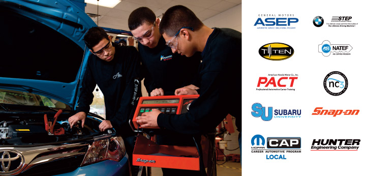 Image of students and our sponsors.