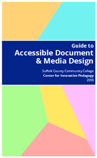 Guide to Accessible Document and Media Design booklet