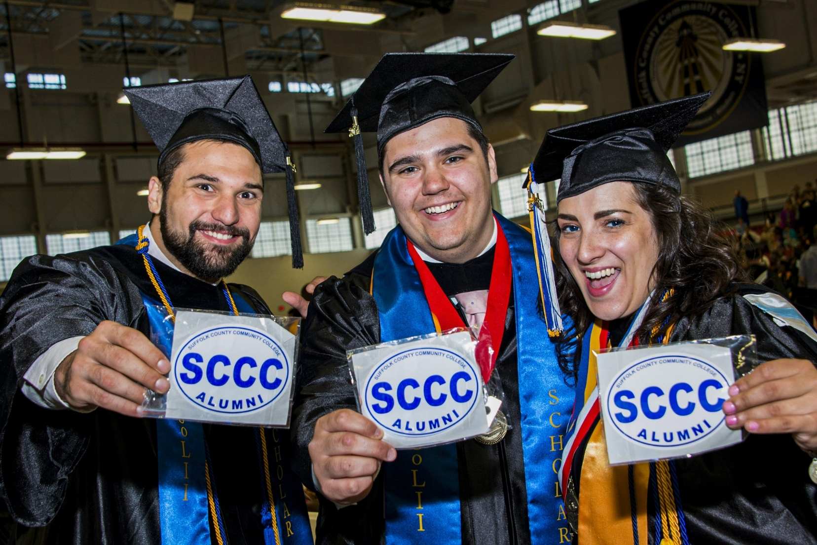Image of a student graduating at SUNY Suffolk