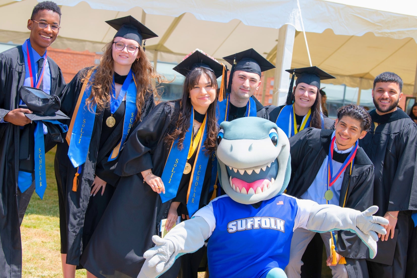 Image of a student graduating at SUNY Suffolk