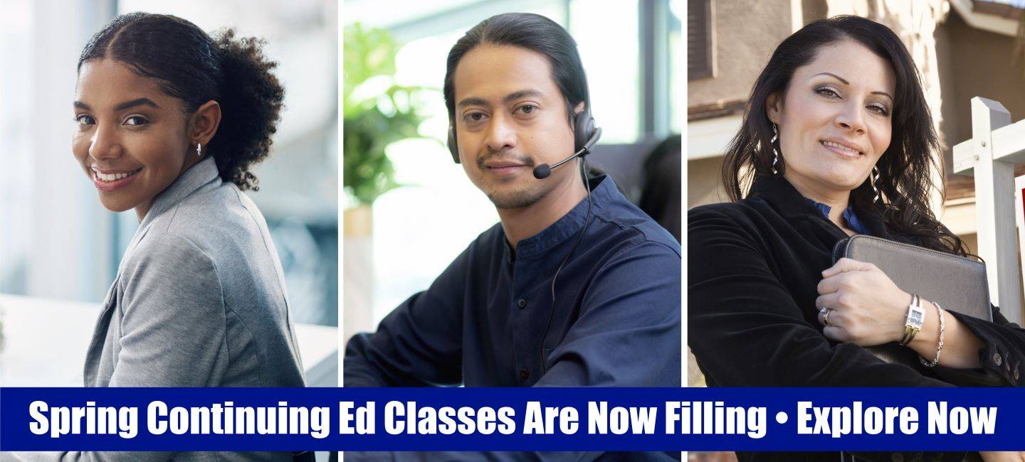Spring Continuing Education Classes Are Now Filling