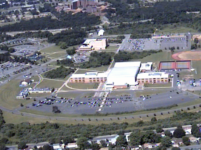 Aerial view: The Michael J. Grant Campus of Suffolk County Community College