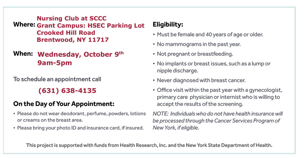 Mammography Free Screenings