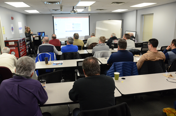 Auto Tech instructors in classroom