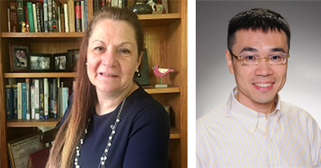 Camille Karlson, Ph.D. and Associate Professor of Chemistry Yu Zhang, Ph.D.