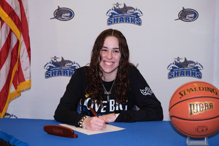 Copiague High School Women’s Basketball Point and Shooting Guard Gianna Clement has signed a letter of intent to attend Suffolk County Community College and play for the Sharks Women’s Basketball team.