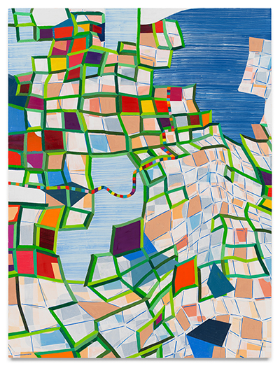 LISA CORINNE DAVI, Legit Duplicity, 2023, Oil on canvas, 40 x 30 inches. For a hi-res image, visit: https://photos.app.goo.gl/nzhr4TfwPfDgd1Ft6