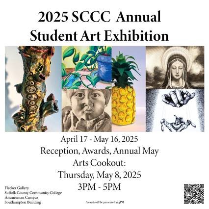 Suffolk County Community College’s Flecker Gallery Holds Ammerman Campus Annual Student Art Exhibition in Selden April 17 – May 16