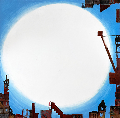 Untitled, 2024, oil on canvas, 28 x 28” is a sample of the work that will be on display at James J. A. Mercer: Without Thinking at Suffolk County Community College’s Sagtikos Art Gallery on the Michael J. Grant Campus in Brentwood from November 19, 2025 - January 26, 2026. For a hi-res image, visit: https://photos.app.goo.gl/XBB1N5Lx2x8hfEQw8